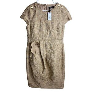 Purificación García NWT $5850 Formal Sheath Dress Textured Sz 44 / US 12
